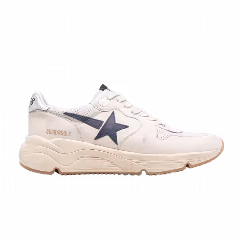 Golden Goose Running Sole 'Ecru Blue Silver'
