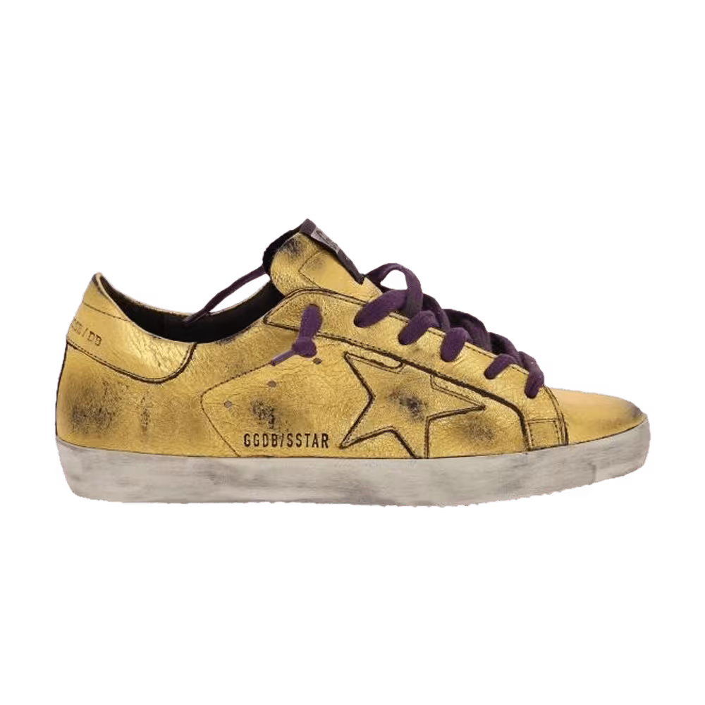 Golden Goose Distressed Superstar Gold