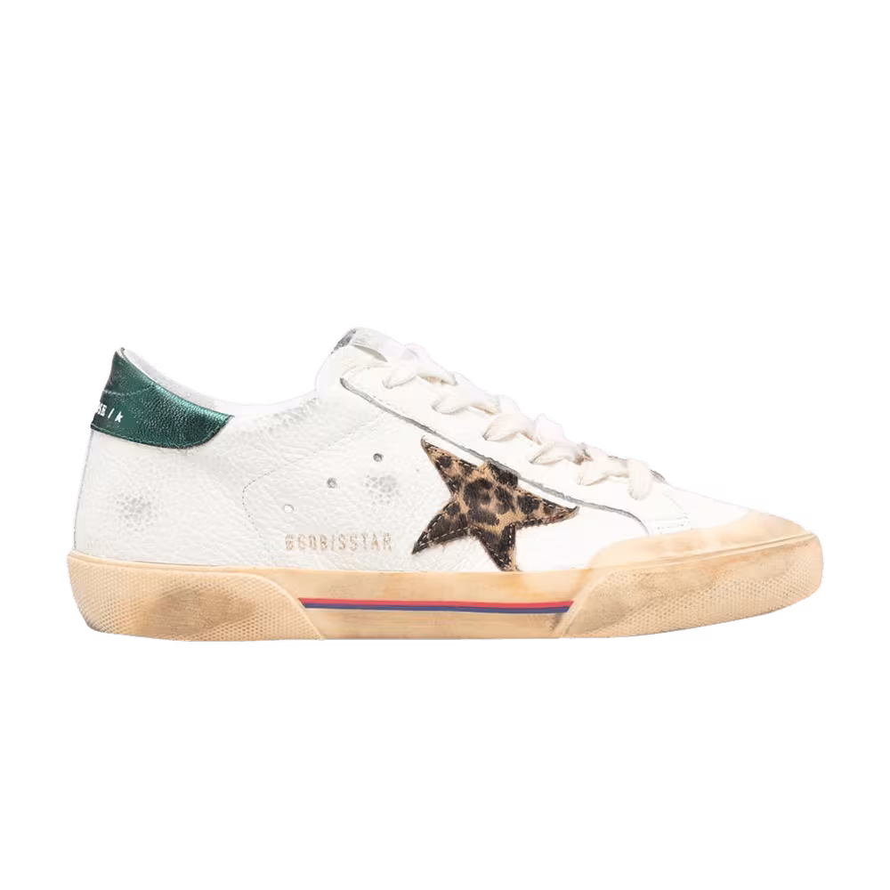 Golden Goose Women's Superstar White Leopard