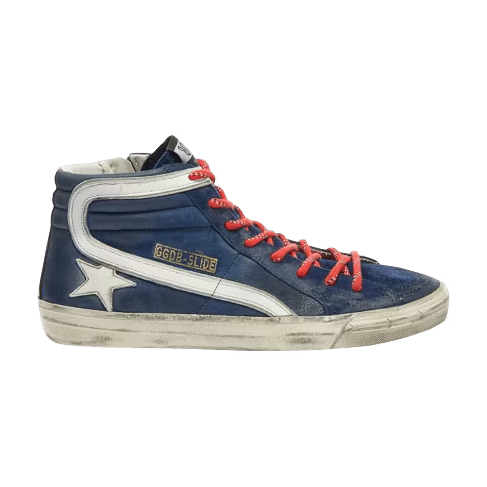 Golden Goose Slide Sneaker Blue White
