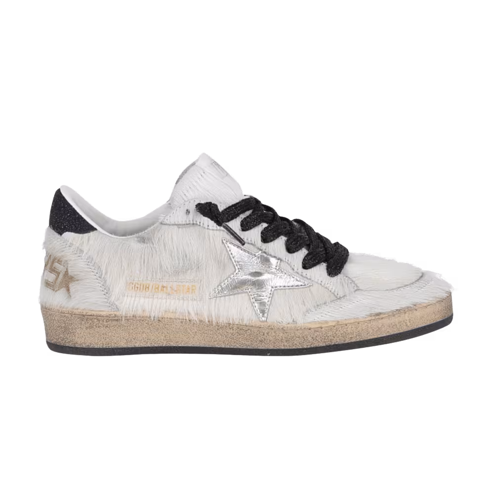 Golden Goose Women's Ball Star White Fur