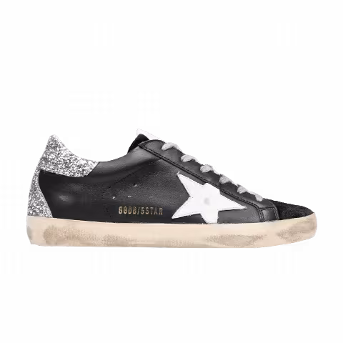 Golden Goose Wmns Superstar 'Black Silver'