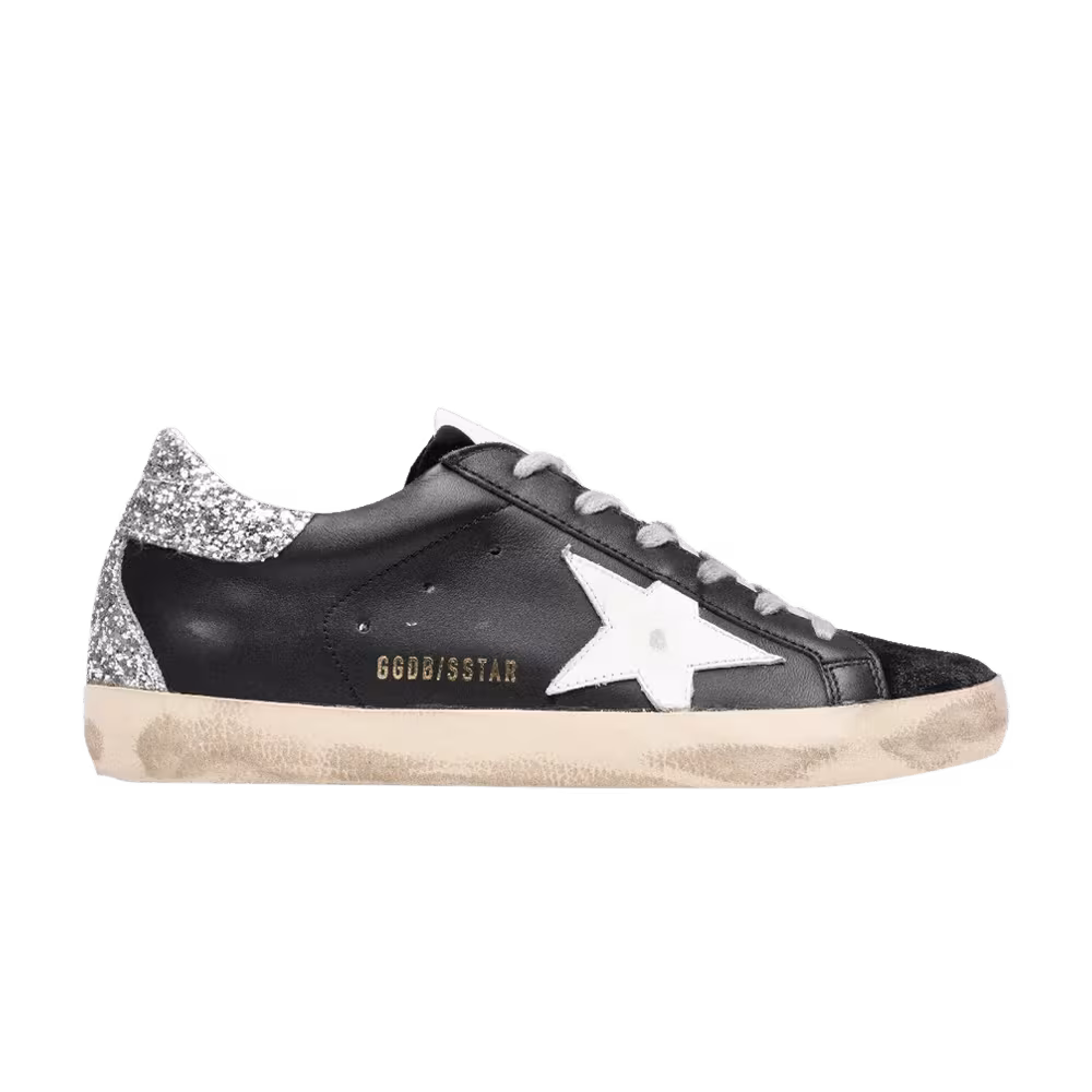 Golden Goose Women's Superstar Black Silver