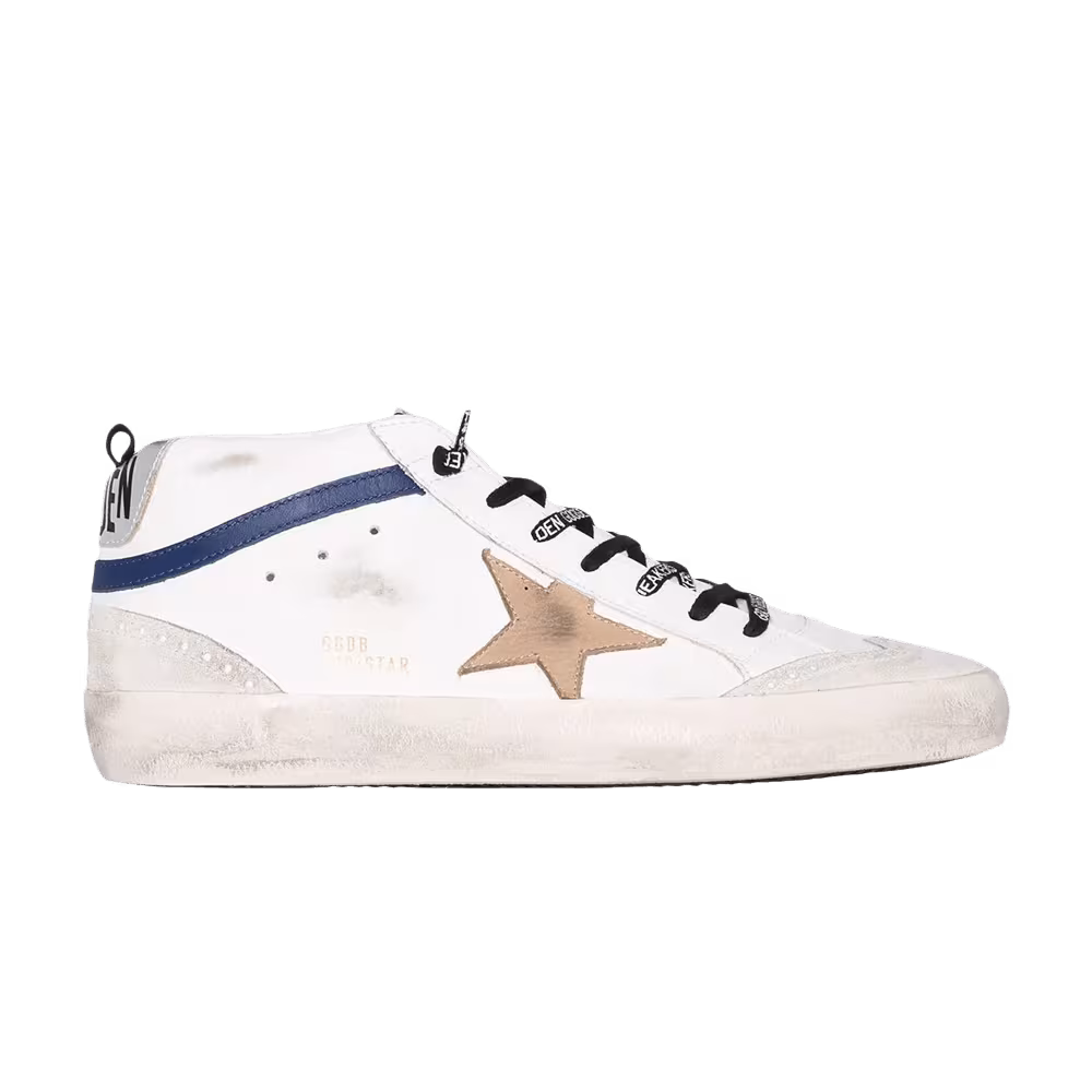 Golden Goose Mid Star White Blue Incense