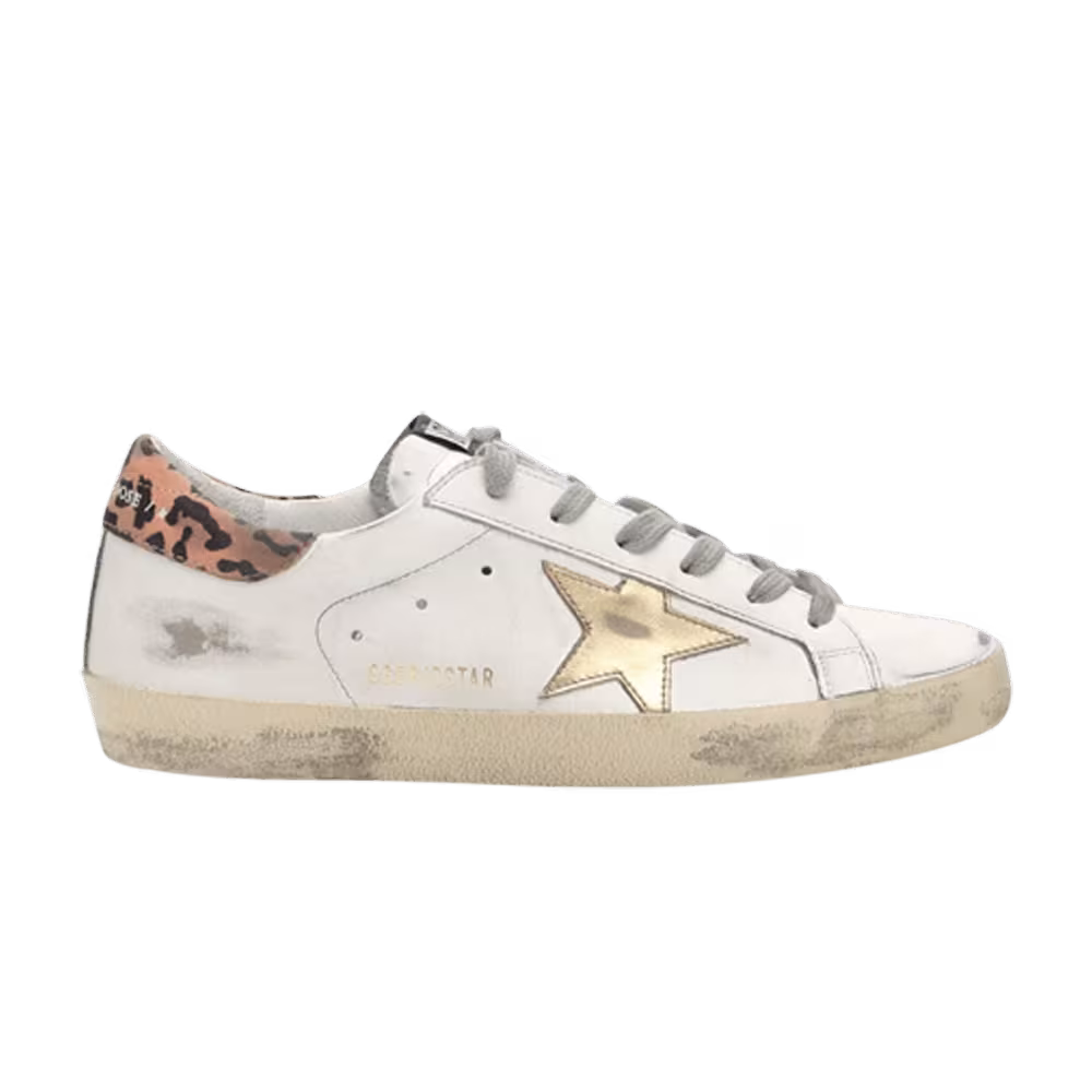 Golden Goose Women's Superstar White Leopard