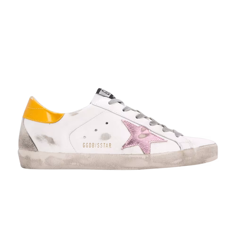 Golden Goose Women's Superstar White Metallic Pink Gold