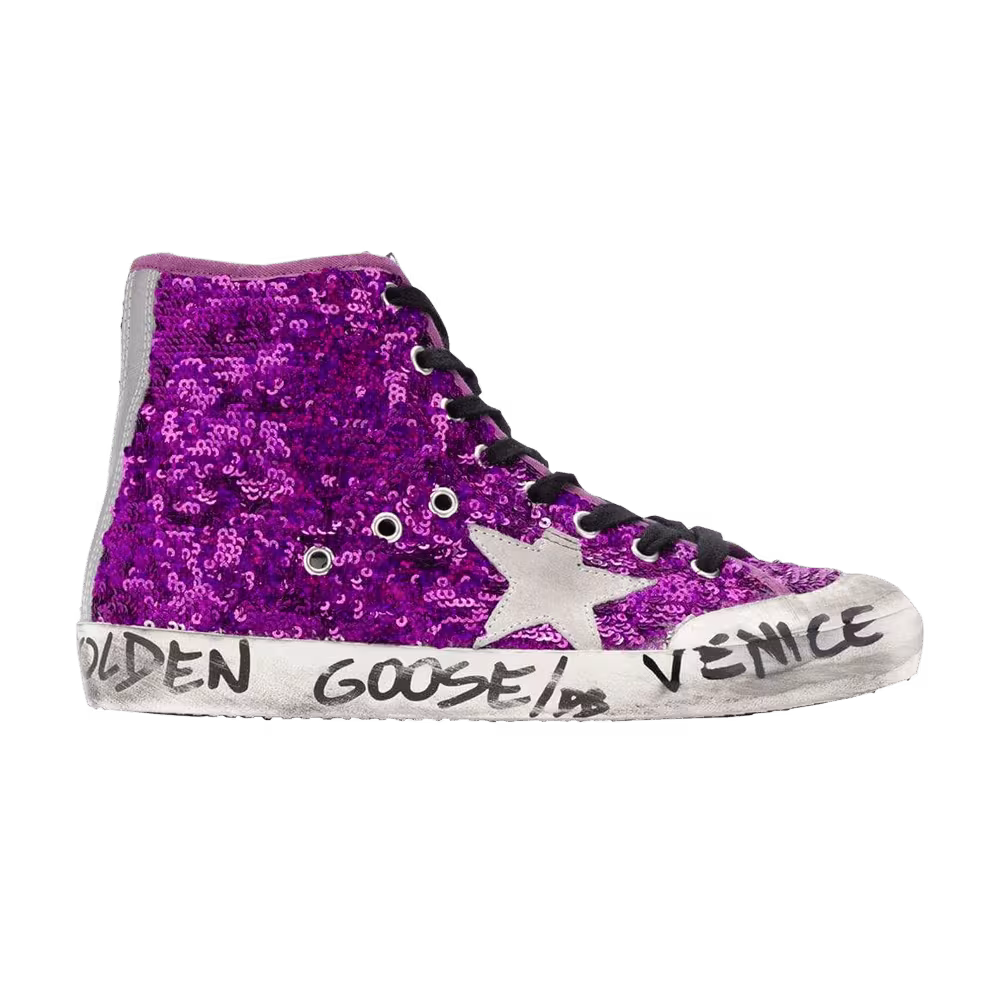 Golden Goose Women's Francy Donna High Purple Sequins