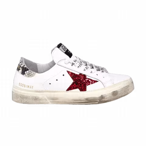 Golden Goose Wmns May 'White Red'