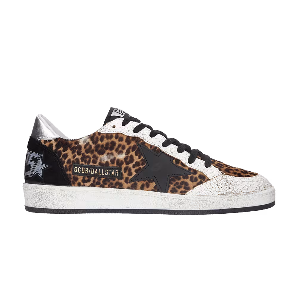 Golden Goose Ball Star Low Leopard Print