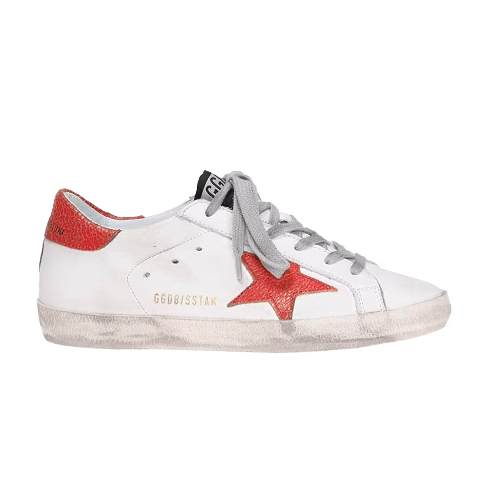 Golden Goose Women's Superstar White Red