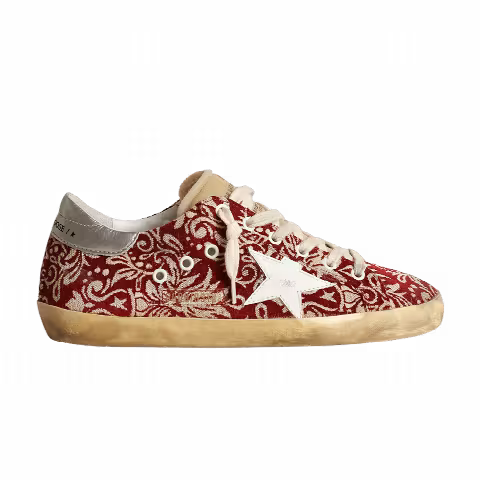 Golden Goose Wmns Superstar 'Floral Swirl - Wine Ivory'