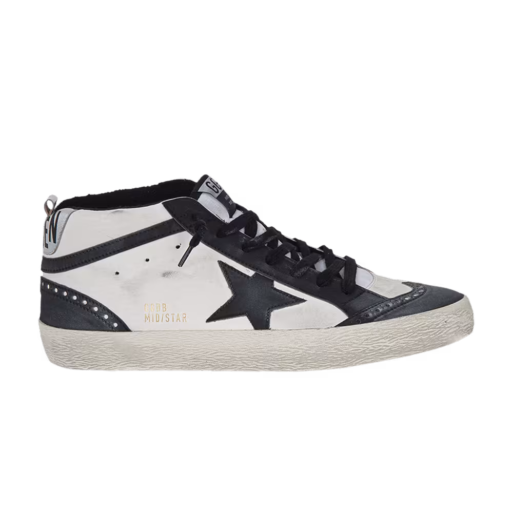 Golden Goose Mid Star White Black
