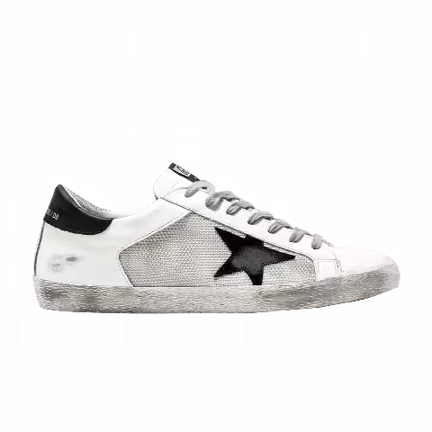 Golden Goose Distressed Superstar 'Black Heel'