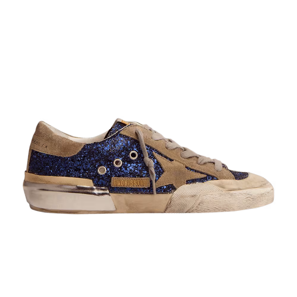 Golden Goose Women's Superstar Blue Glitter
