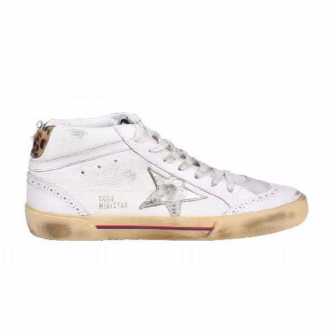 Golden Goose Mid Star 'White Leopard'