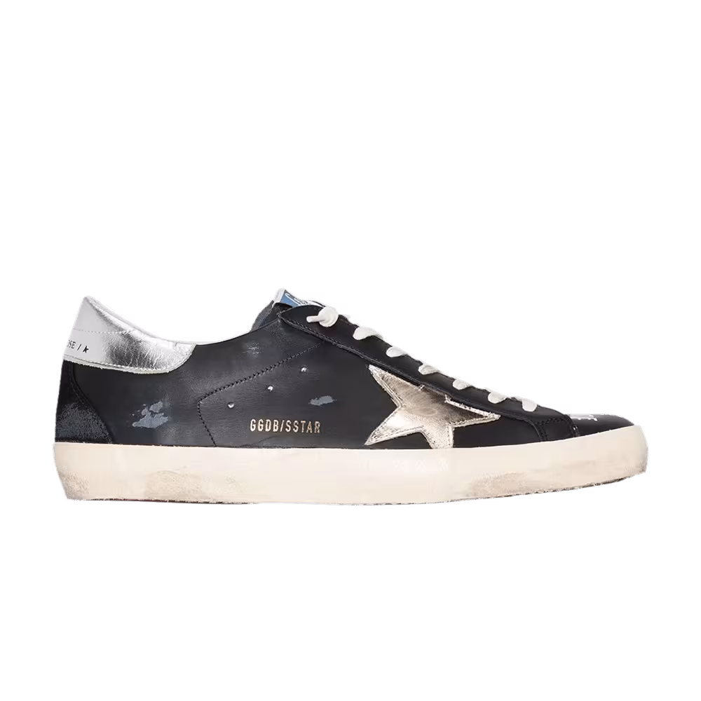 Golden Goose Superstar Distressed - Black Silver