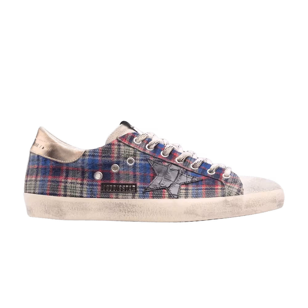 Golden Goose Superstar Blue Checkerboard