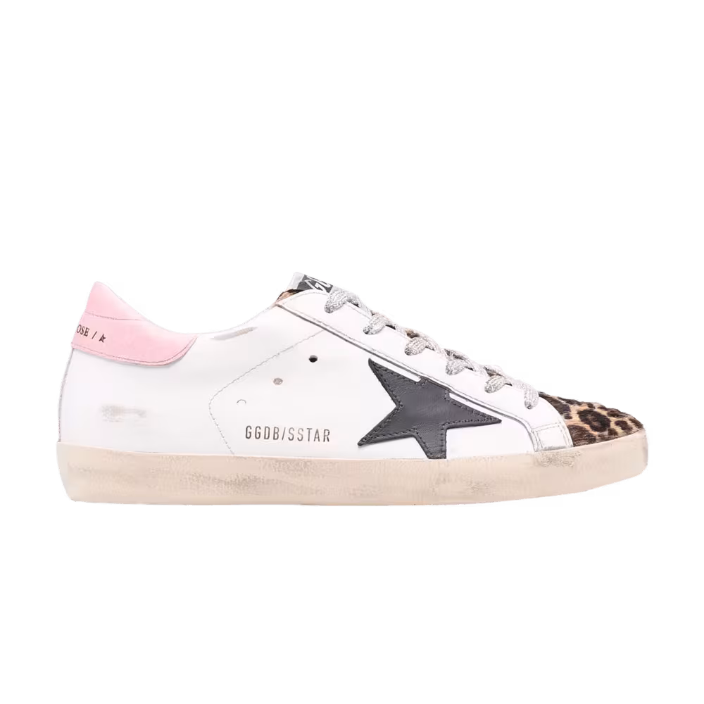 Golden Goose Women's Superstar White Leopard