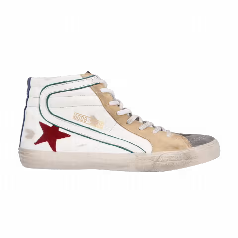 Golden Goose Slide Sneaker 'White Dark Red'