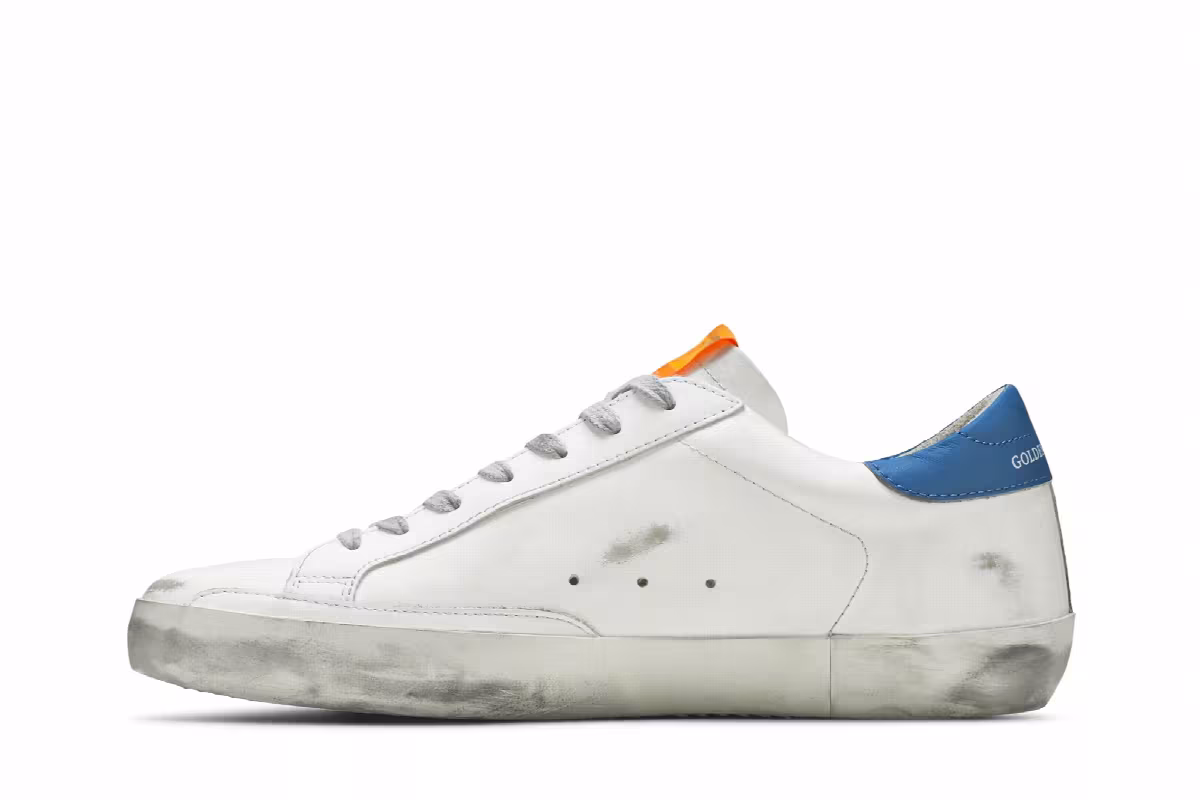 Golden Goose Superstar White Blue Yellow, view 4