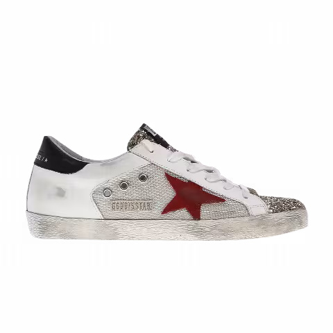Golden Goose Wmns Superstar 'White Gold Red'