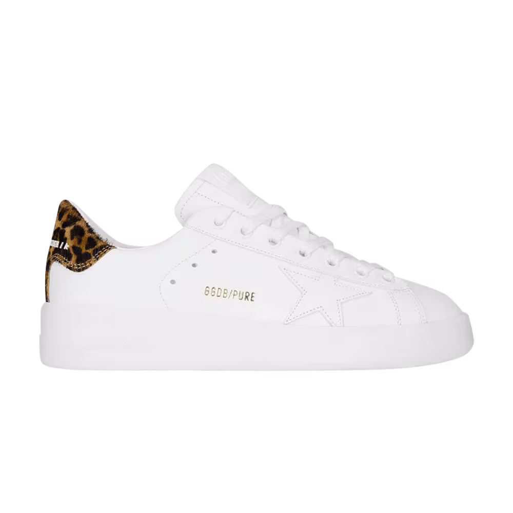 Golden Goose Women's Purestar White Brown Leopard