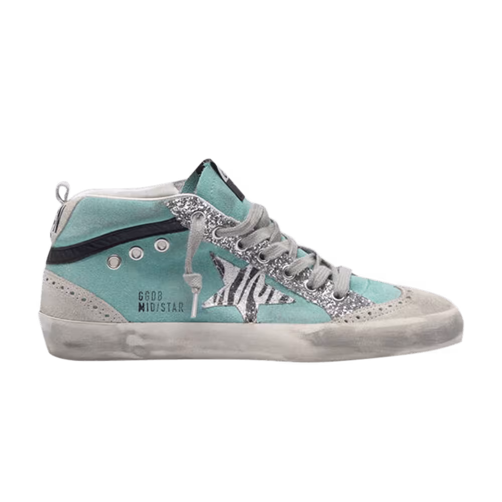 Golden Goose Women's Mid Star Zebra Print
