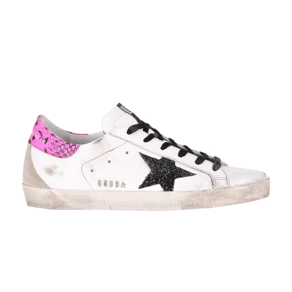 Golden Goose Women's Superstar Snakeskin - White Fuchsia