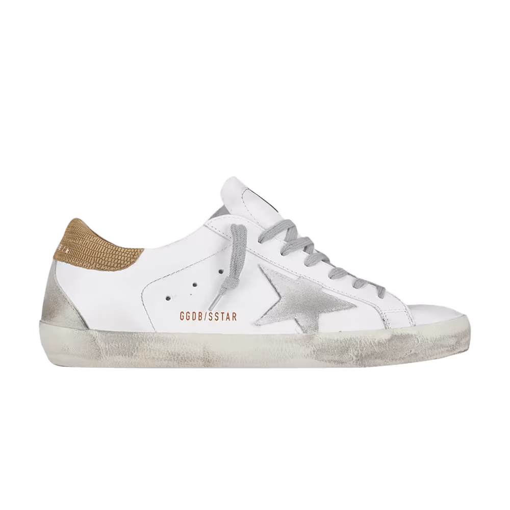 Golden Goose Superstar Snakeskin - White Silver