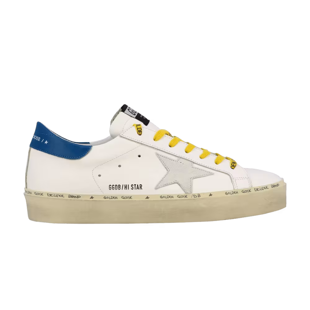 Golden Goose Hi Star White Blue Yellow
