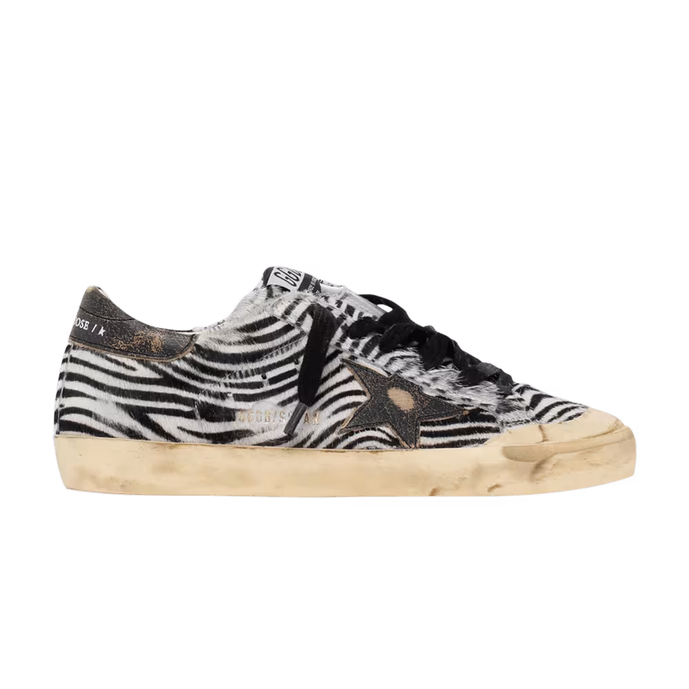 Golden Goose Women's Superstar Black Zebra