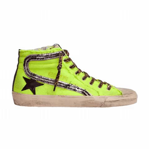 Golden Goose Slide Sneaker 'Dream Maker - Leopard Print Laces'