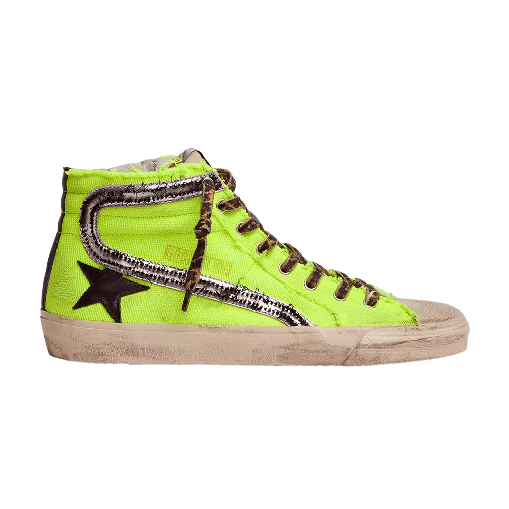 Golden Goose Slide Sneaker Dream Maker - Leopard Print Laces