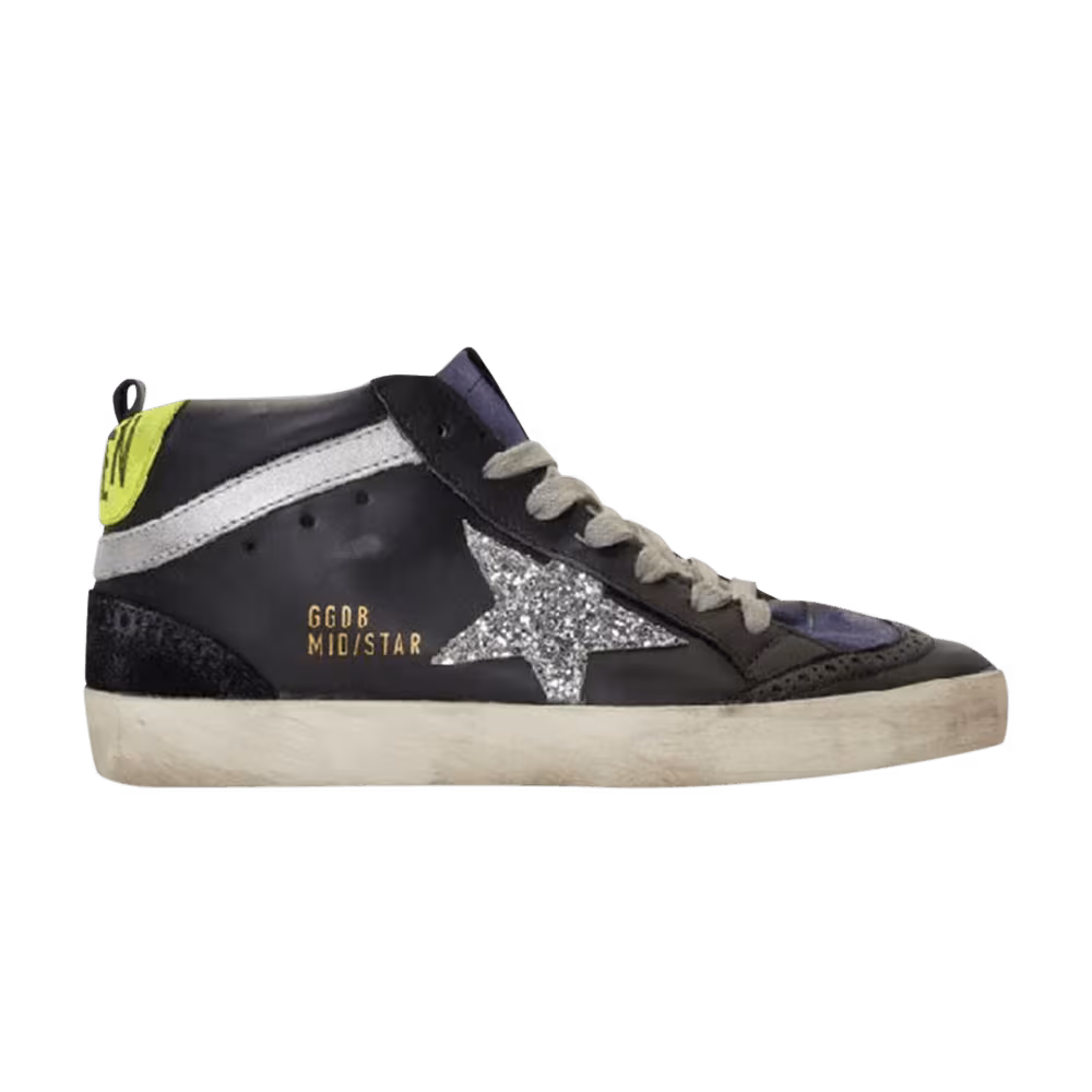 Golden Goose Women's Mid Star Black Silver