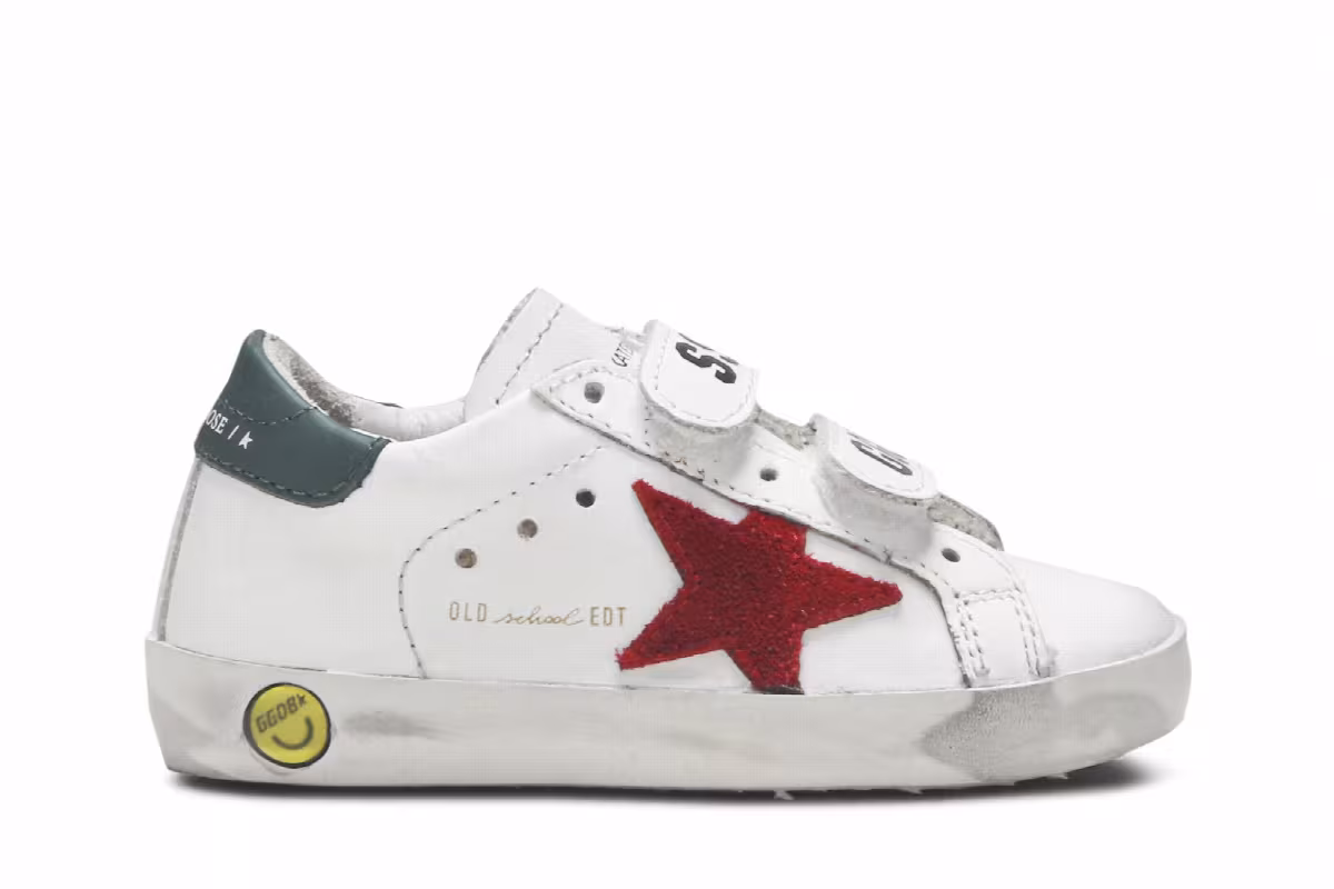 Golden Goose Superstar Old School Kids White Red, view 2