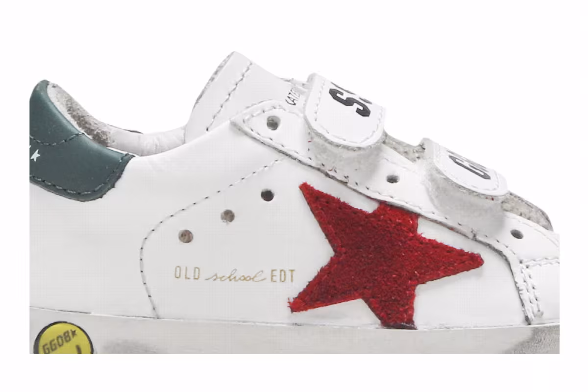 Golden Goose Superstar Old School Kids White Red, view 3