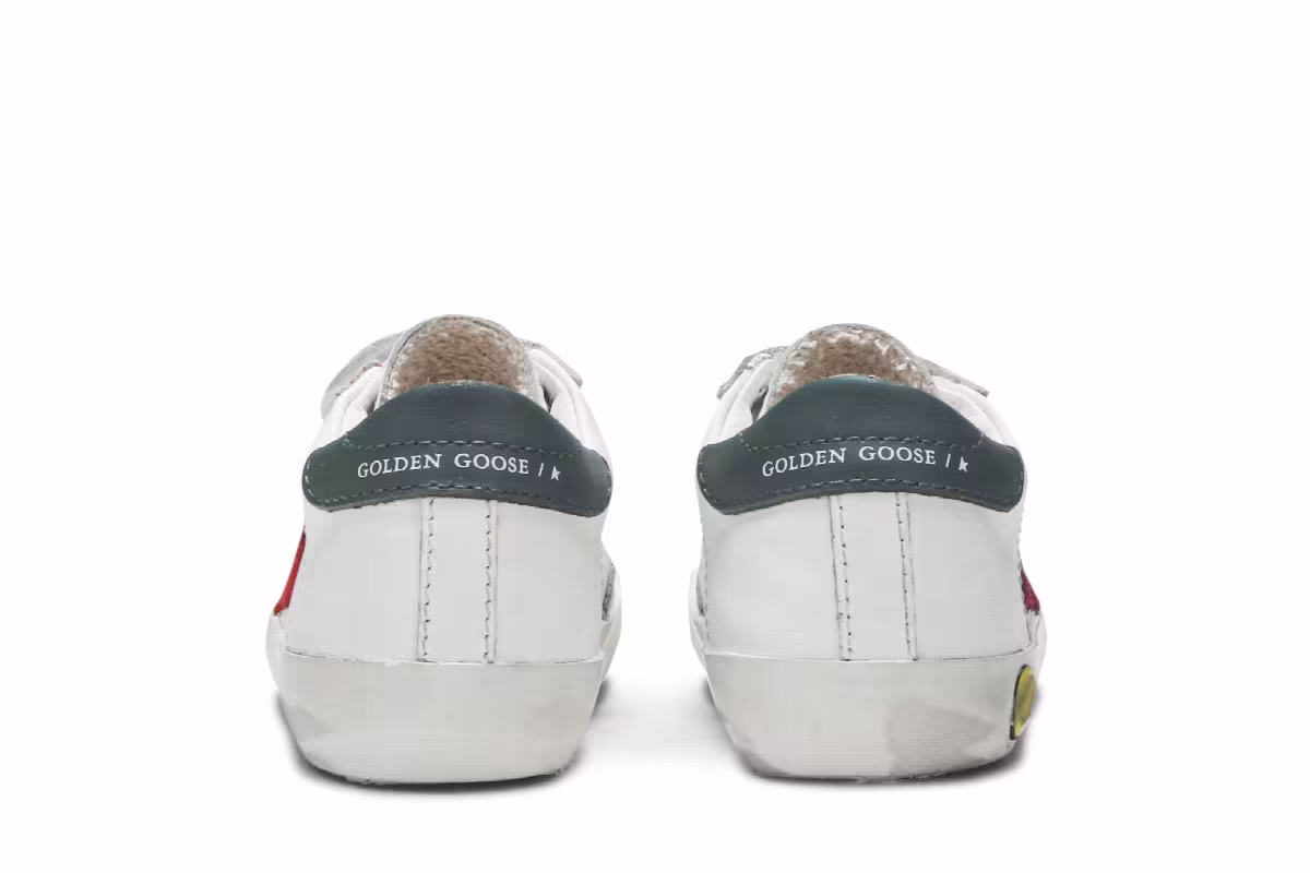 Golden Goose Superstar Old School Kids White Red, view 7