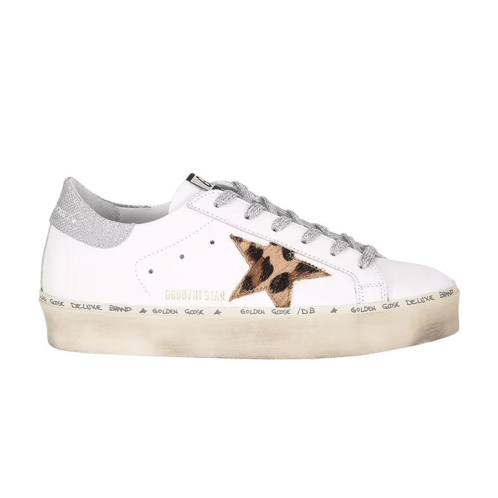 Golden Goose Women's Hi Star White Leopard