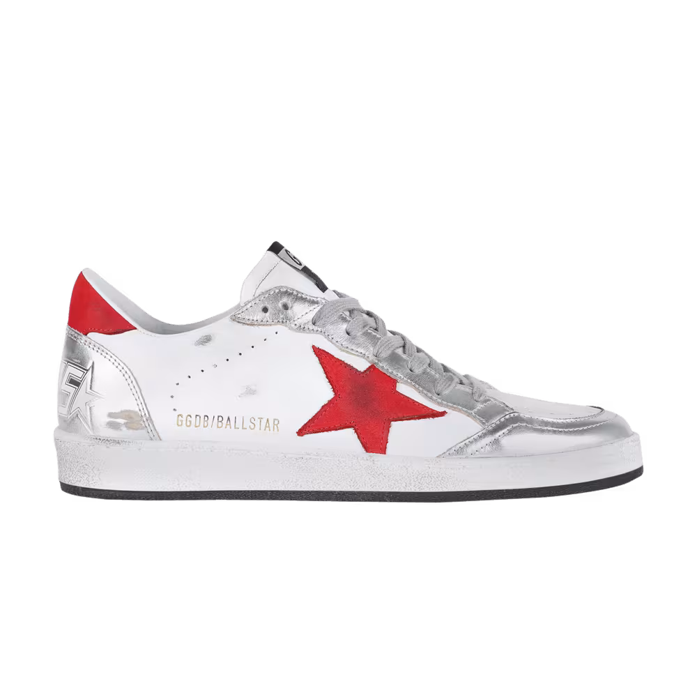 Golden Goose Ball Star White Red