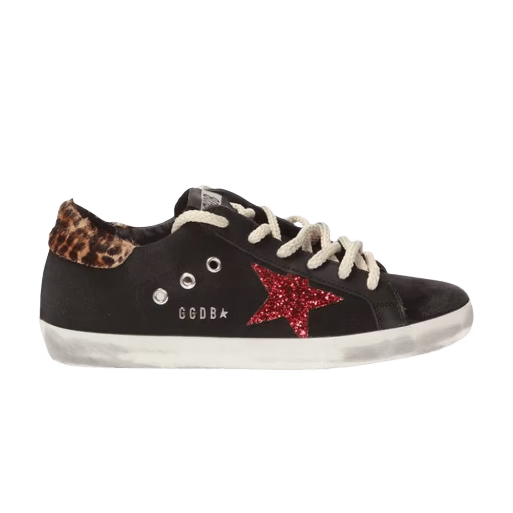 Golden Goose Women's Superstar Black Red