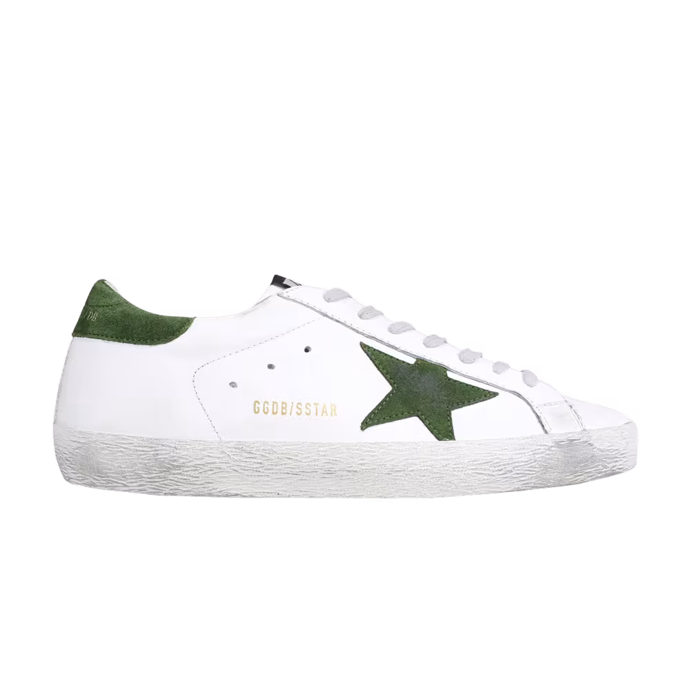 Golden Goose Superstar White Green