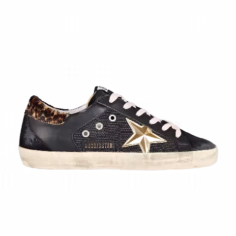 Golden Goose Wmns Superstar 'Black Leopard Net'