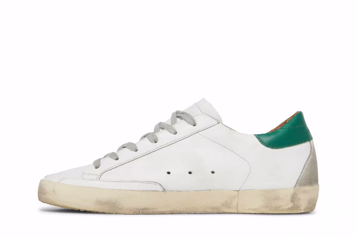 Golden Goose Women's Superstar White Green, view 4