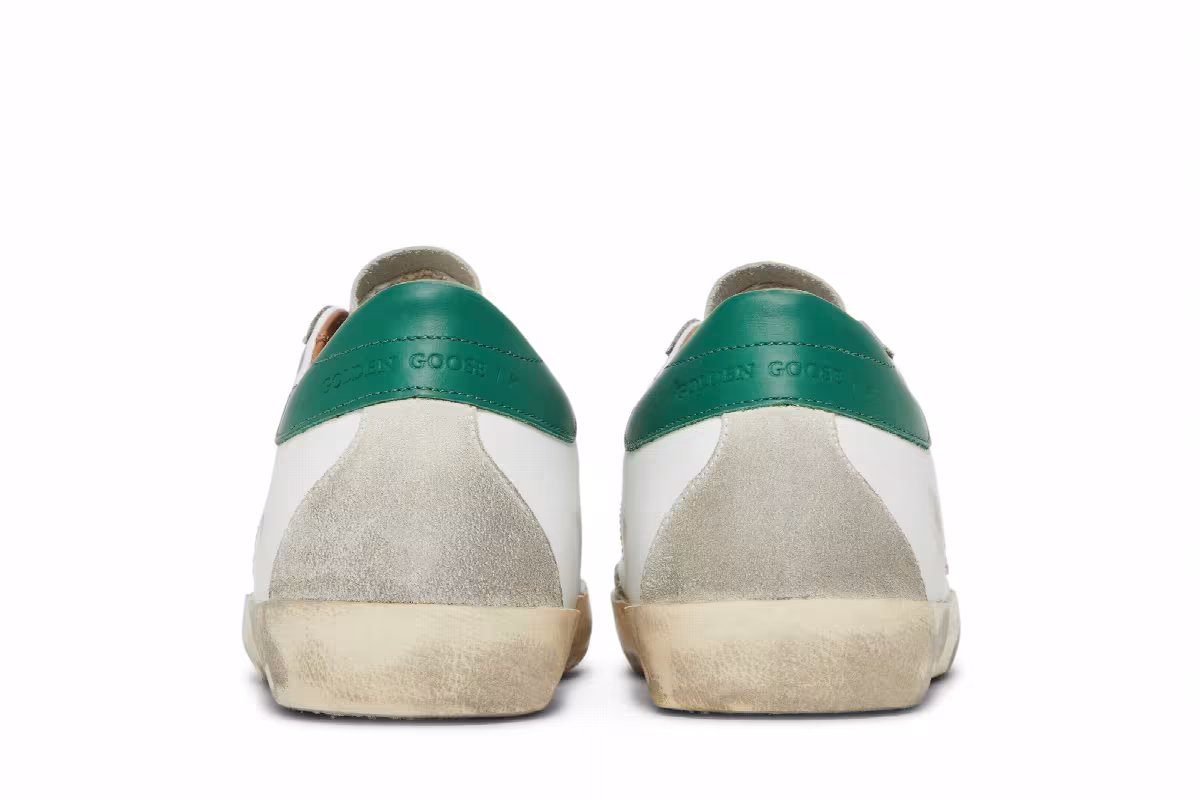 Golden Goose Women's Superstar White Green, view 7