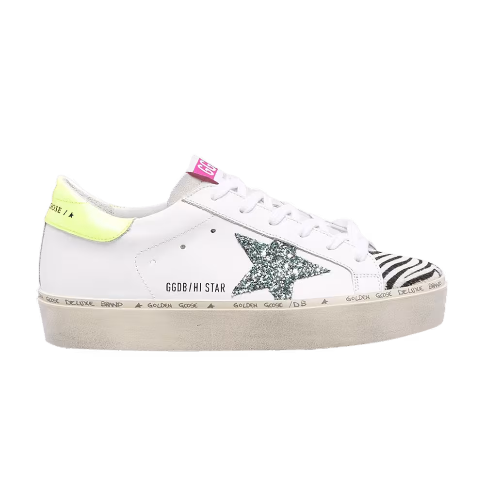 Golden Goose Women's Hi Star White Zebra
