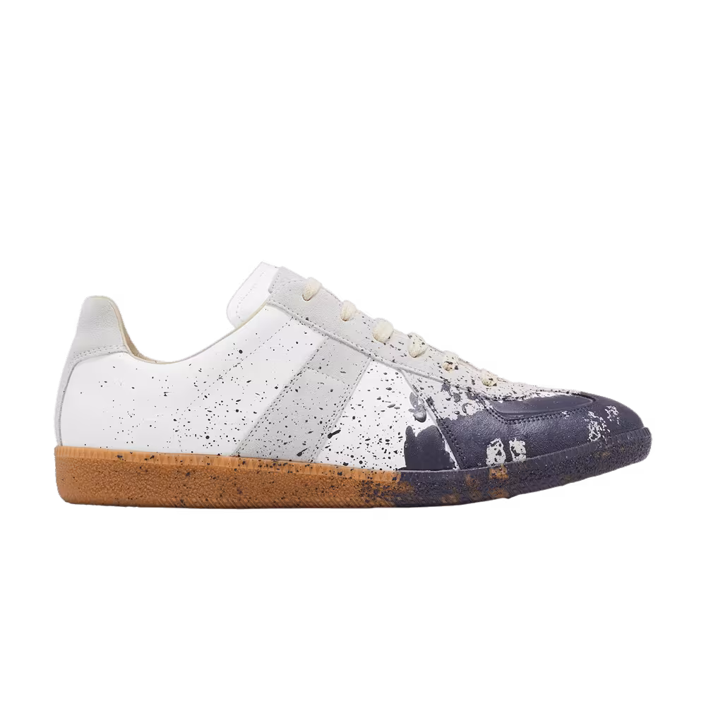 Maison Margiela Replica Low Paint Splatter - White Pewter