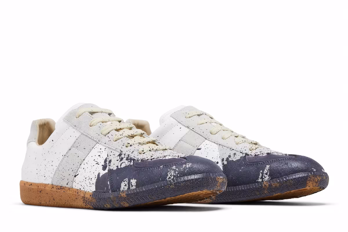 Maison Margiela Replica Low Paint Splatter - White Pewter, view 9