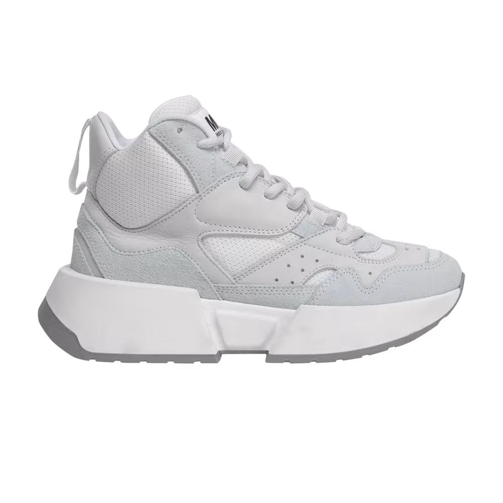 MM6 Maison Margiela High Flare Runner White Asparagus