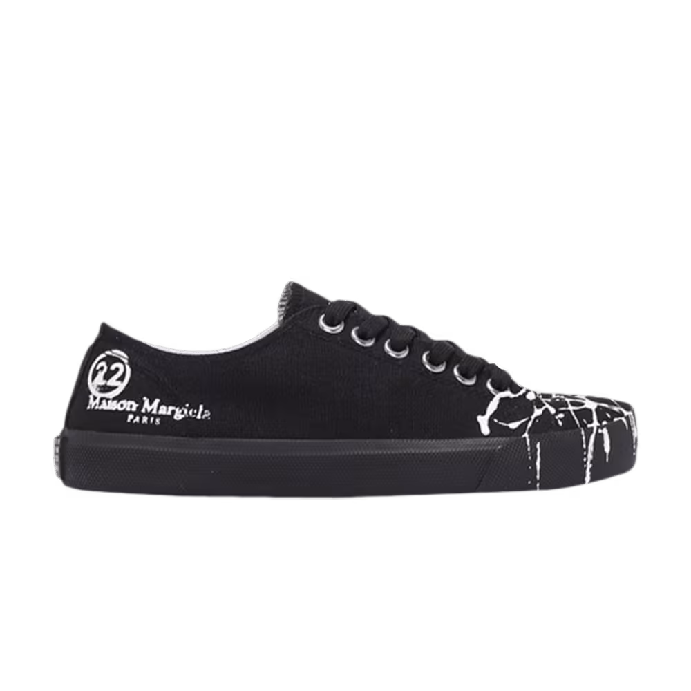 Maison Margiela Women's Tabi Paint Splatter - Black