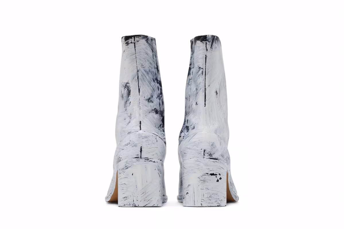 Maison Margiela Tabi Ankle Boot Painted - White, view 7